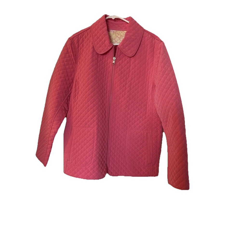 Breatan Women's Reversible Pink / Floral Quilted Jacket